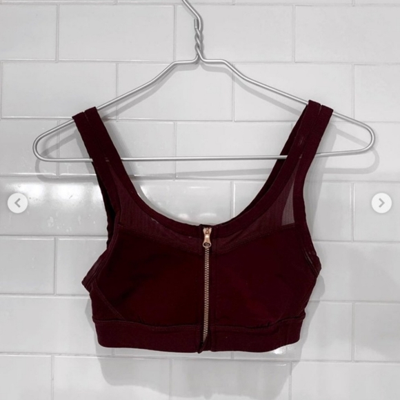 Lululemon Drop It Like it's Hot Sports Bra top Size 2 Bordeaux - Picture 5 of 5